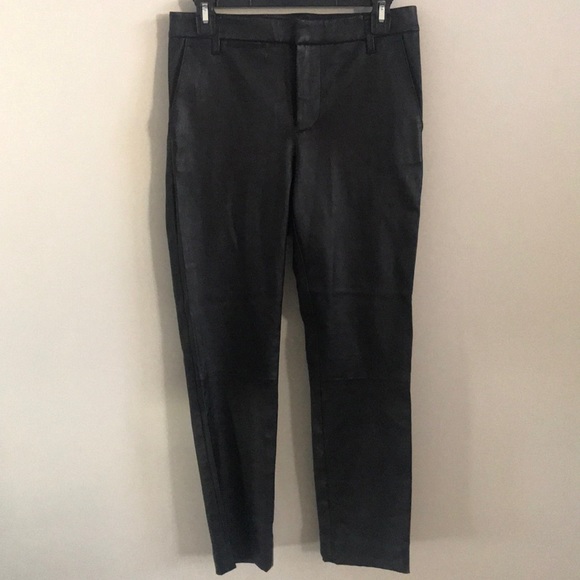 VINCE Coin Pocket Stretch Lambskin Leather Pants - Picture 5 of 8